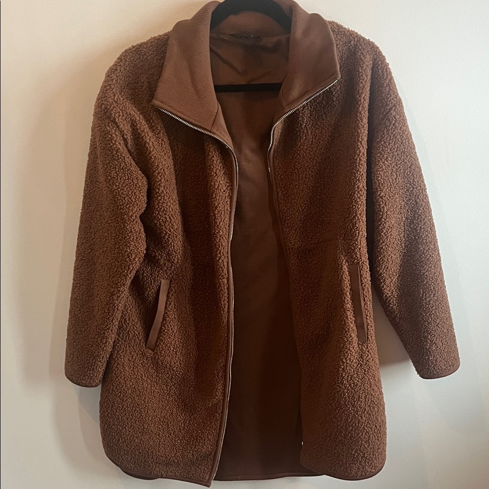 RW&CO. Cozy Brown Teddy Jacket